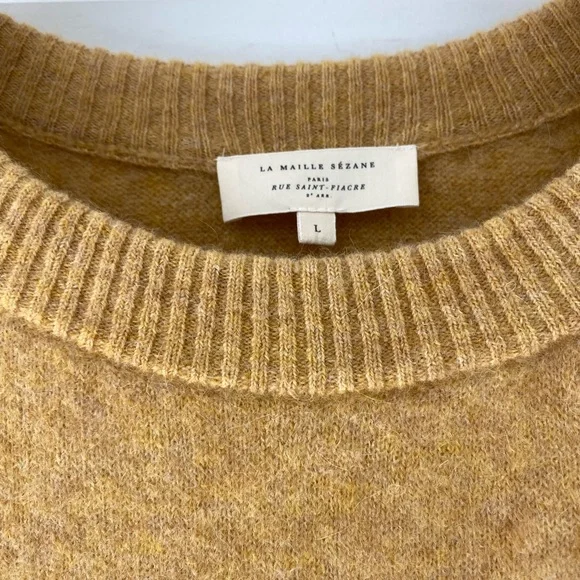 Sézane Long Sleeve Dress in Mustard - Picture 1 of 4